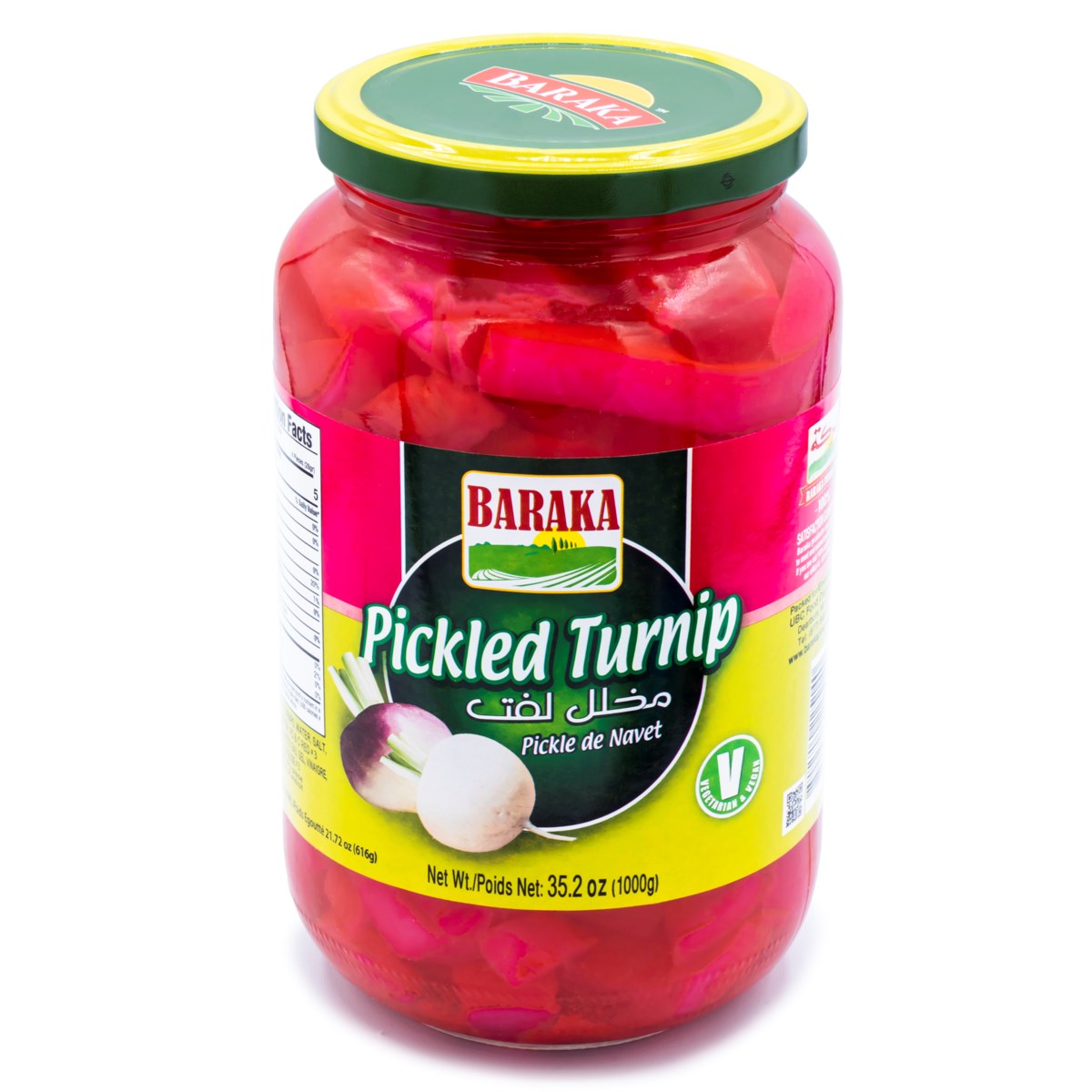 Turnip Sliced Pickles "BARAKA" 1000 g * 12